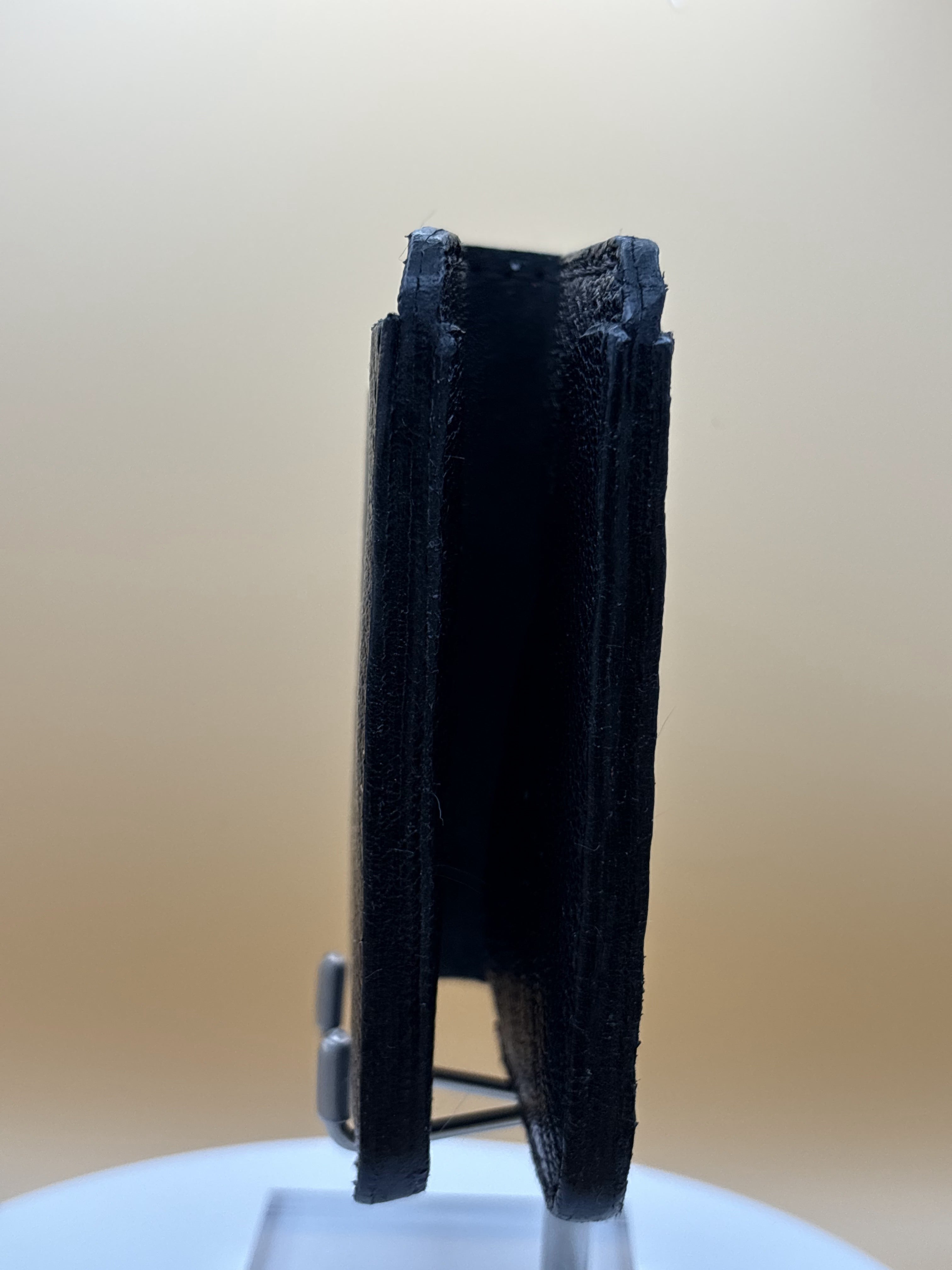 The Kenosha – Bifold Wallet | Black Veg-Tan Goat