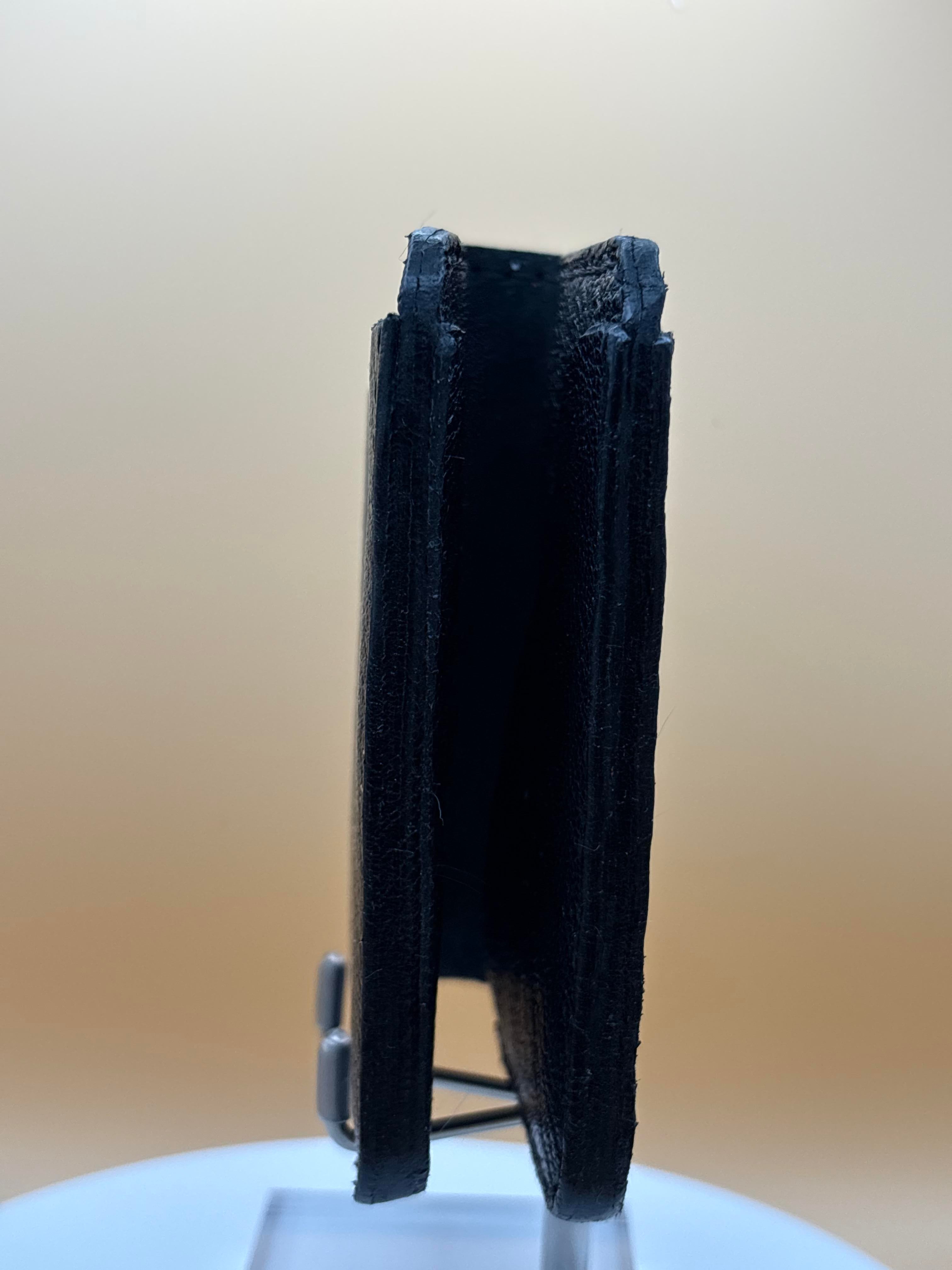 The Kenosha – Bifold Wallet | Black Veg-Tan Goat