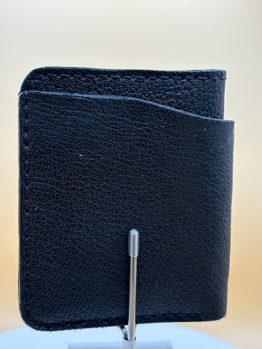 The Kenosha – Bifold Wallet | Black Veg-Tan Goat
