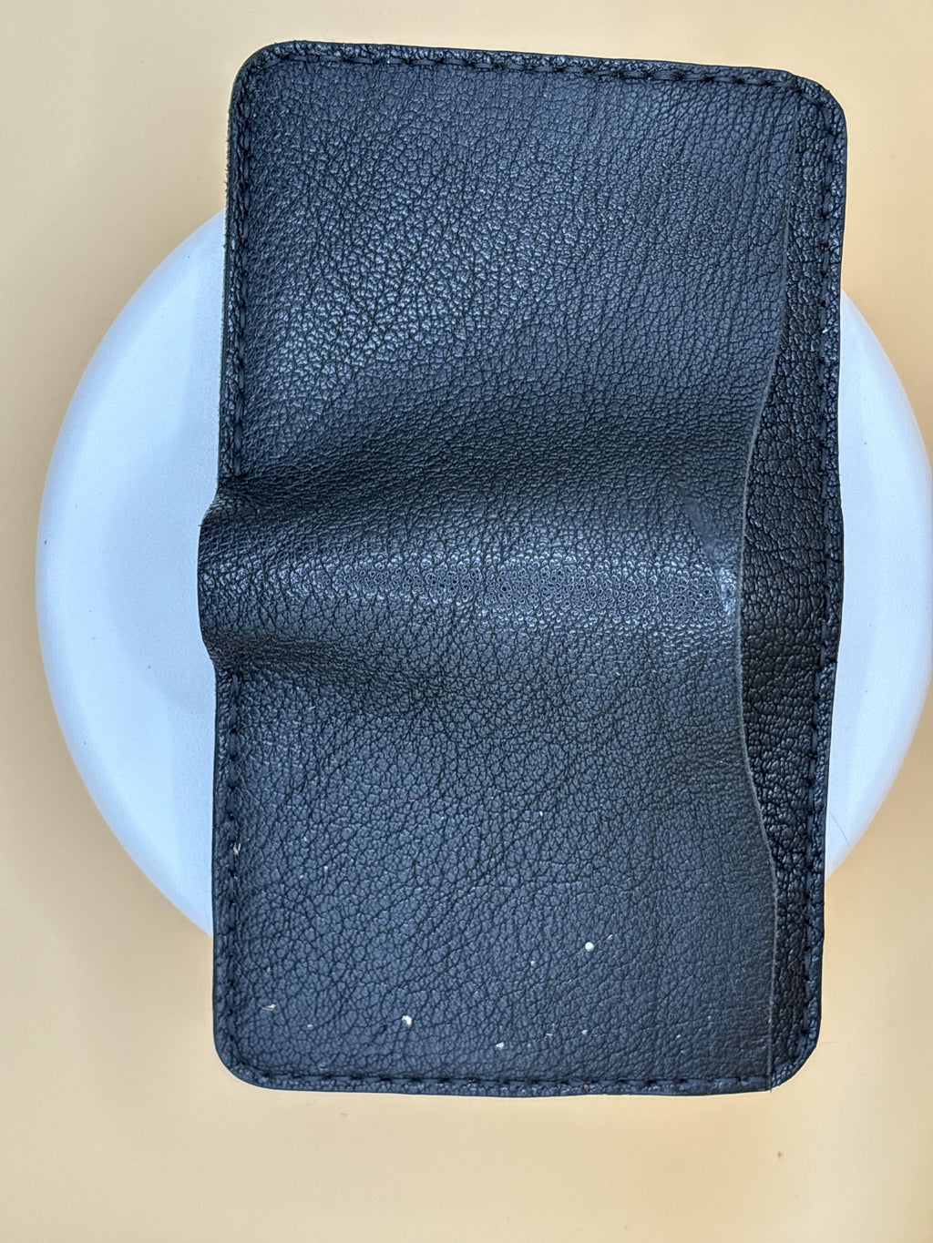 The Kenosha – Bifold Wallet | Black Veg-Tan Goat