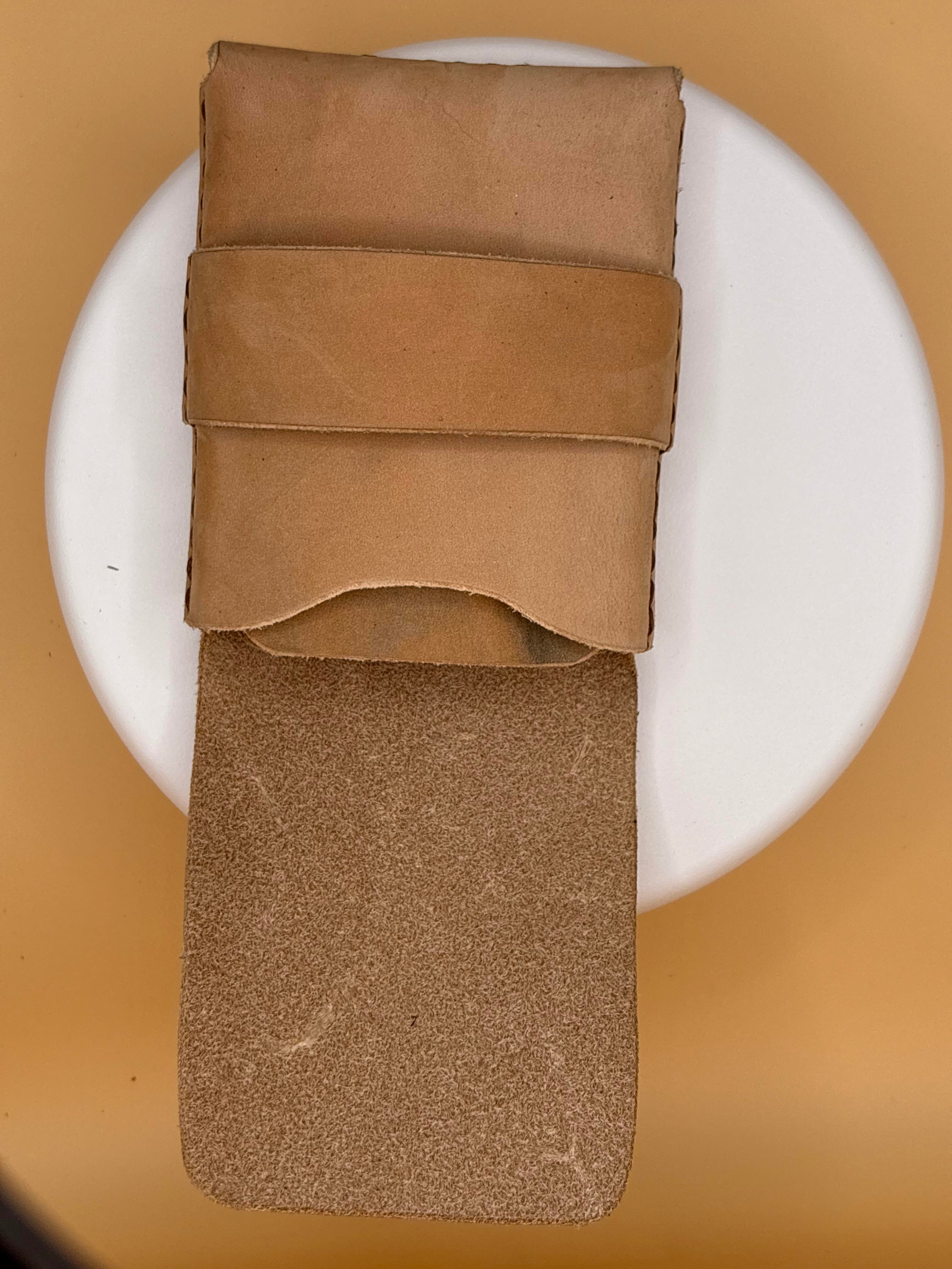 The Madison – Flap Wallet | Natural Buffed Crust