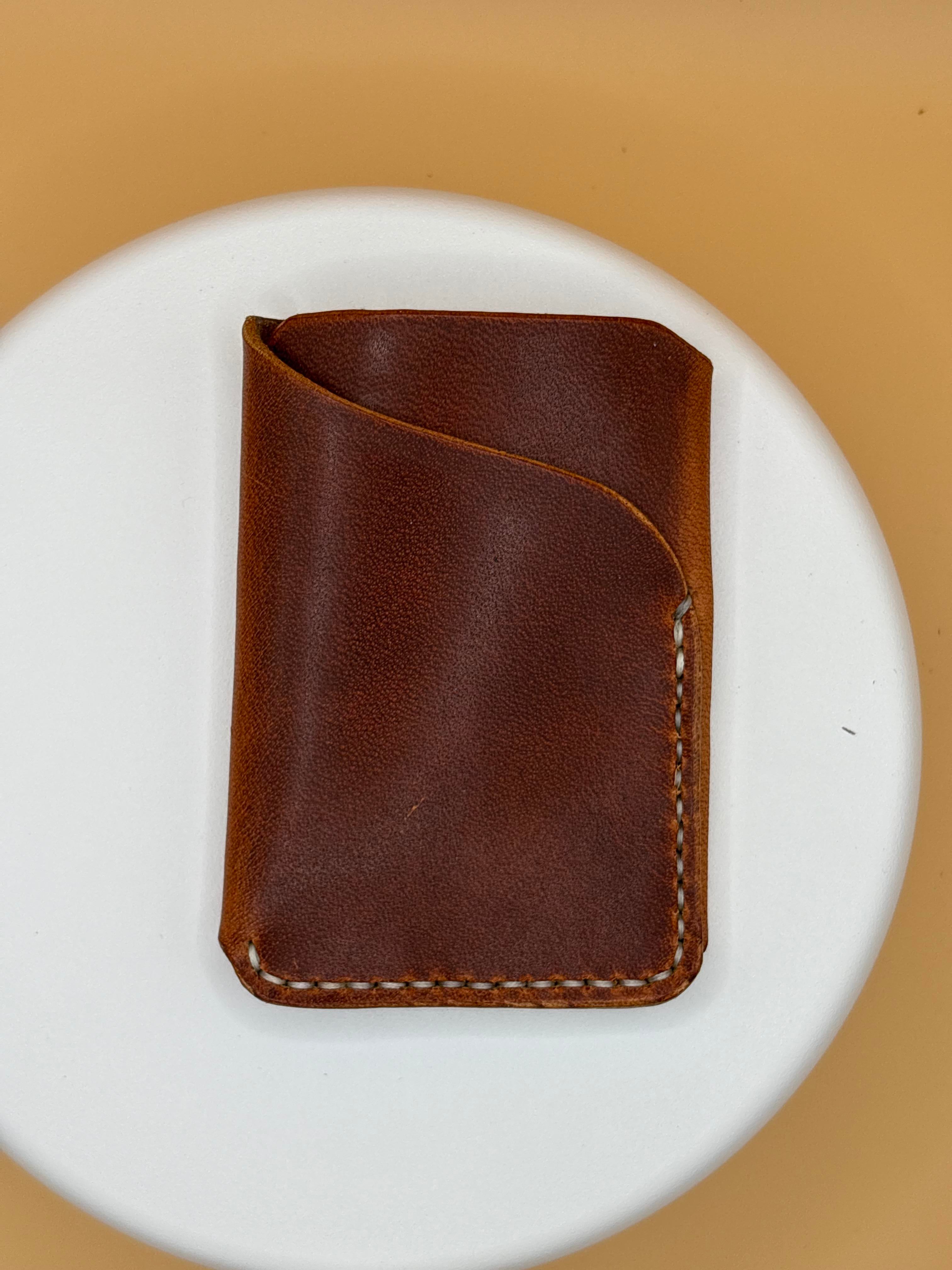 The Driftless – Wrapped Cardholder | Horween Dublin Olde English