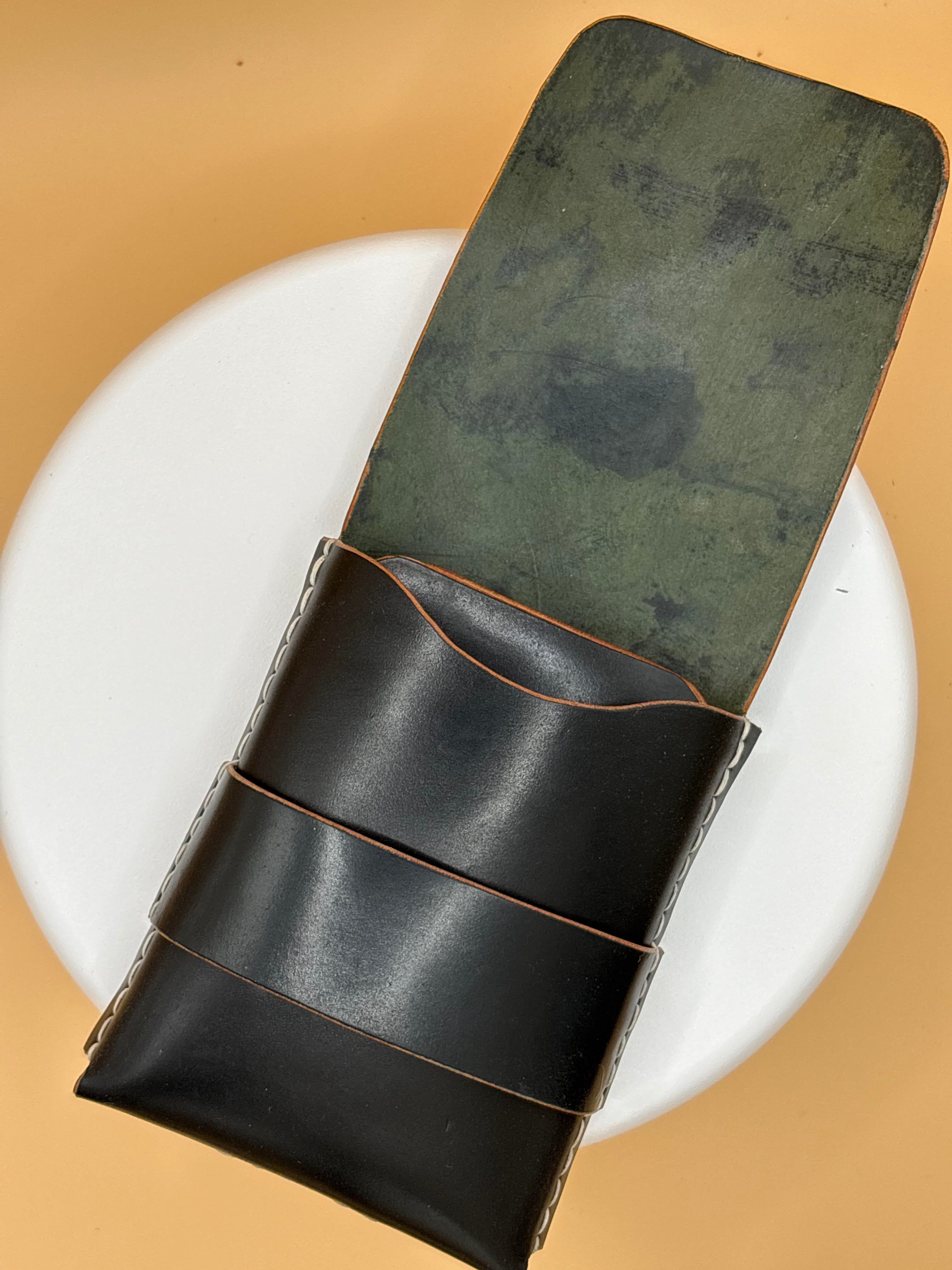 The Madison – Flap Wallet | Black Shell Cordovan