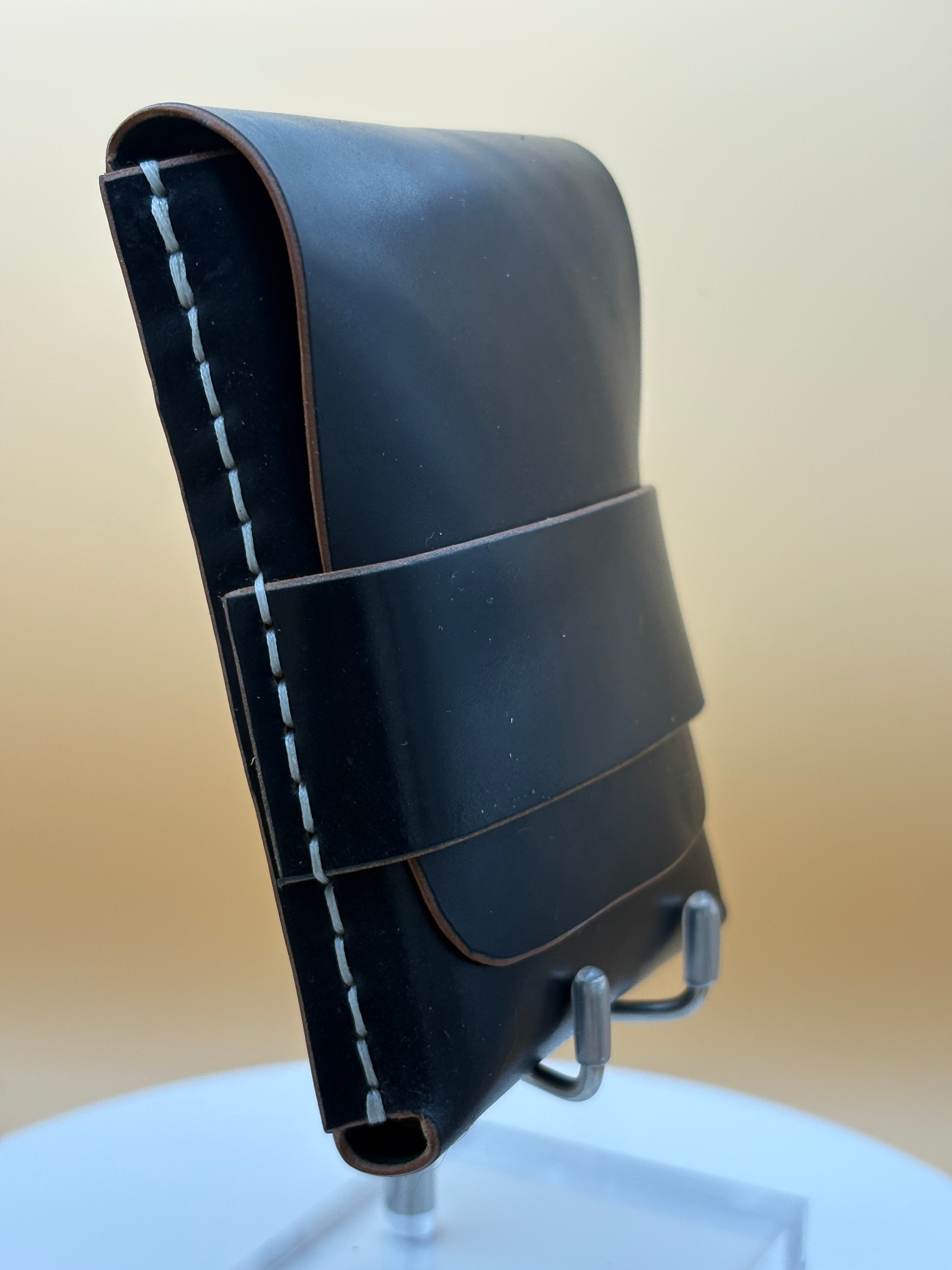 The Madison – Flap Wallet | Black Shell Cordovan