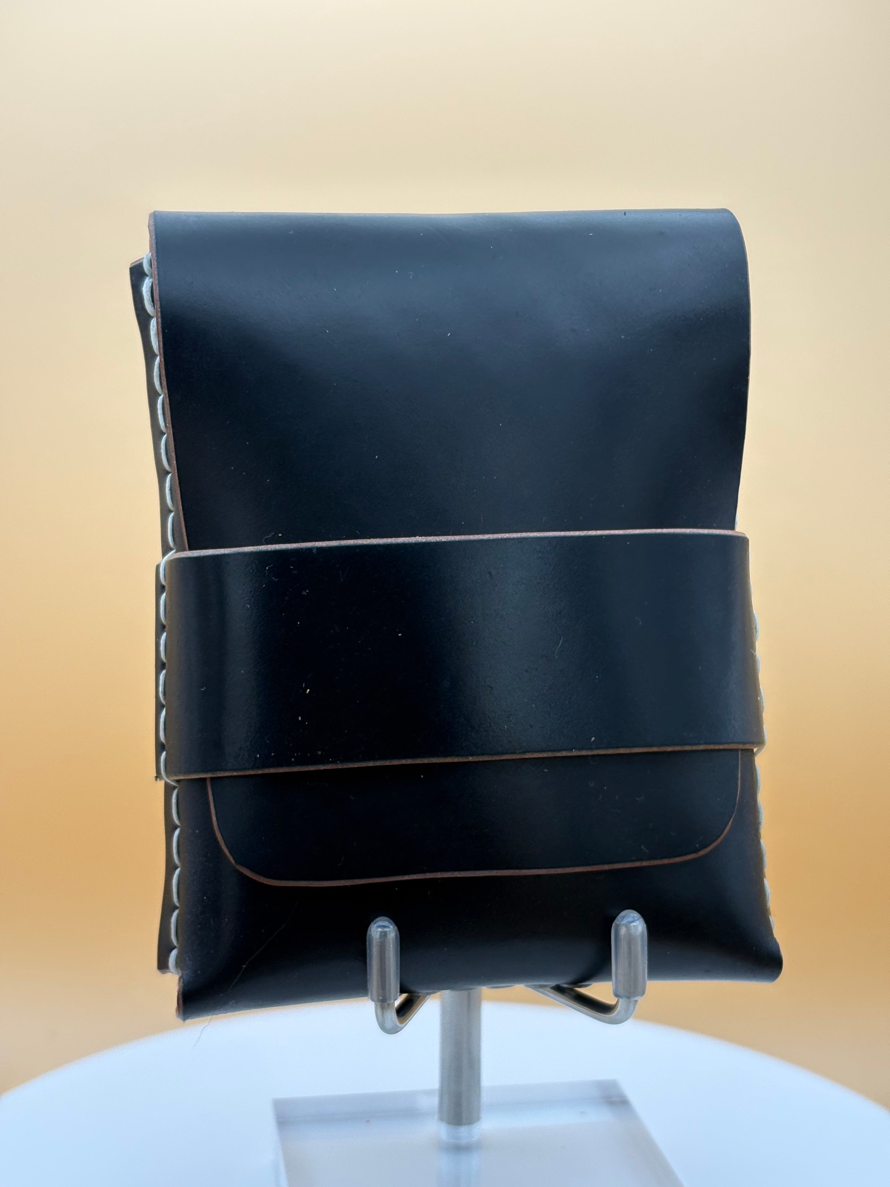 The Madison – Flap Wallet | Black Shell Cordovan